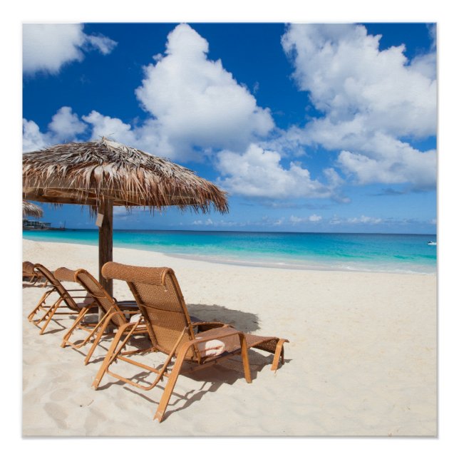 Pôster Tropical beach (Frente)