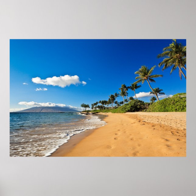 Poster Tropical Beaches | Wailea, Maui, Hawaii (Frente)