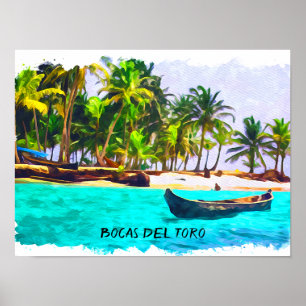 Poster Tropical Bocas del Toro Panamá