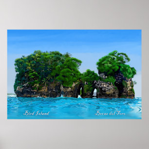 Poster tropical Bocas Del Toro Panamá da ilha de