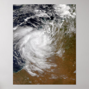 Pôster Tropical Cyclone Magda coming ashore in Austral