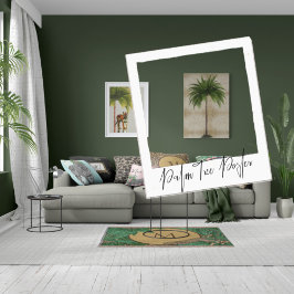 Poster Tropical Elegant Palm Tree Vintage