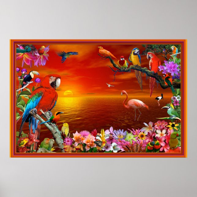 Poster Tropical Paradise (Frente)