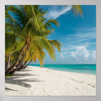 Poster Tropical Paradise Beach