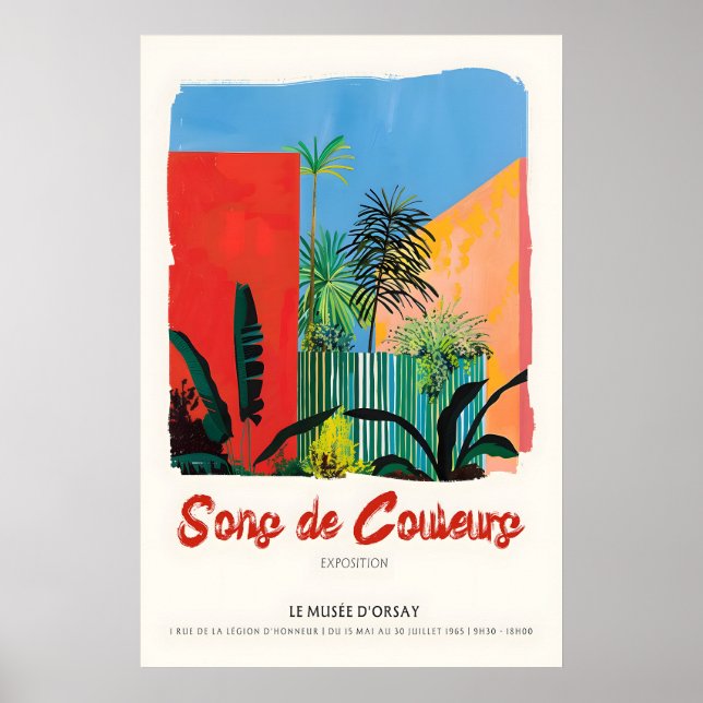 Poster Tropical Plants Art Print 1965 Musée d'Orsay (Frente)