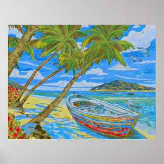 Poster Tropical Scene