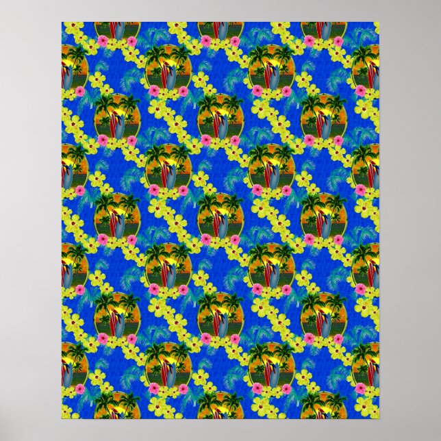 Pôster Tropical Sunset (Frente)