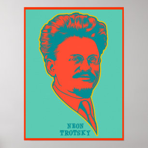 Pôster Trotsky de néon