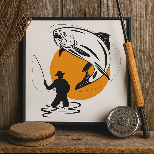 Poster Trout Fishing (Criador carregado)