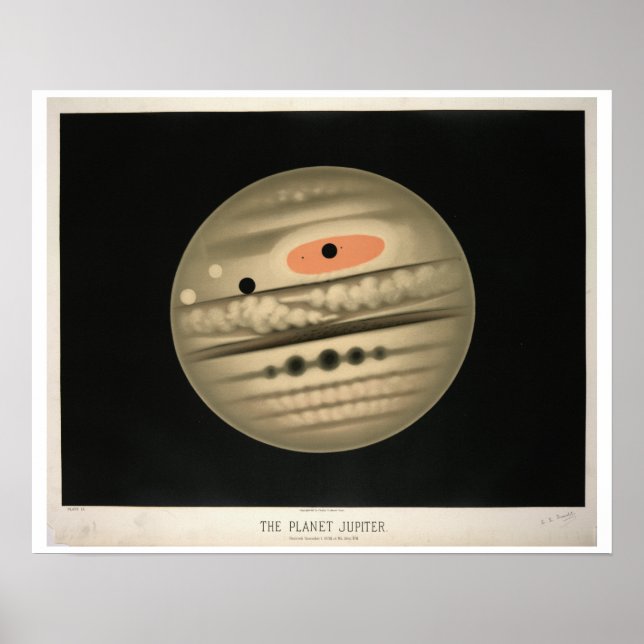 Poster Trouvelot's Jupiter (Frente)