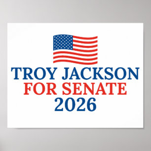 Poster Troy Jackson para Senado Eleição 2026 no Maine
