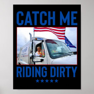Poster Tru Tru Tru, Trump Truck, Votando Lixo Sujo