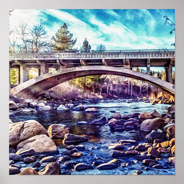 Poster Truckee River at Verdi Nevada (Frente)