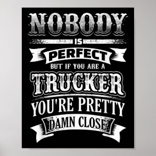 Poster Trucker Humor Funny Truck Driver Cita Des Gráficos