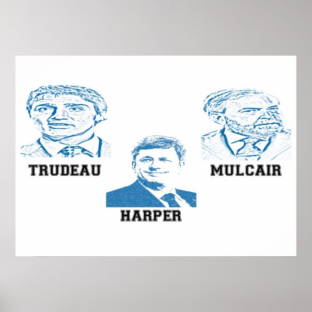 Pôster Trudeau Harper Mulcadeira (Frente)