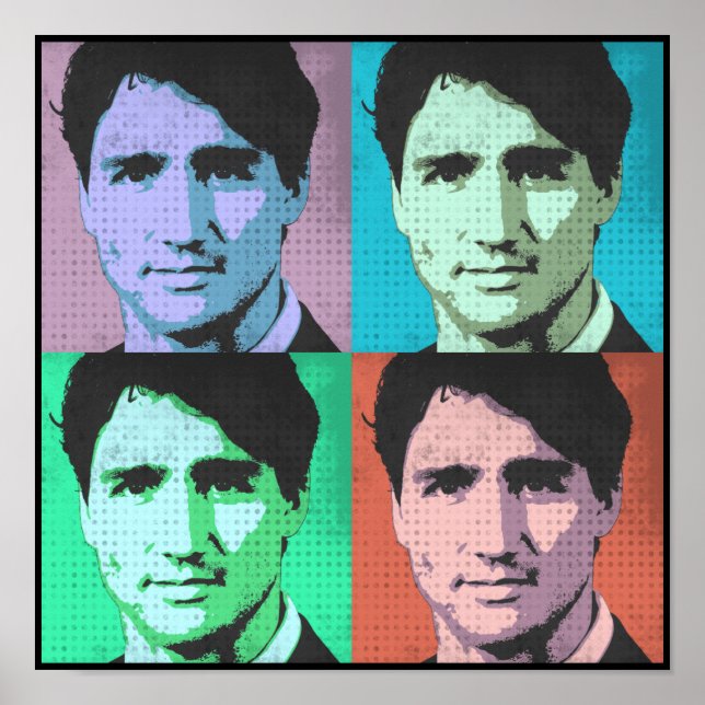 Pôster Trudeau Pop Art (Frente)