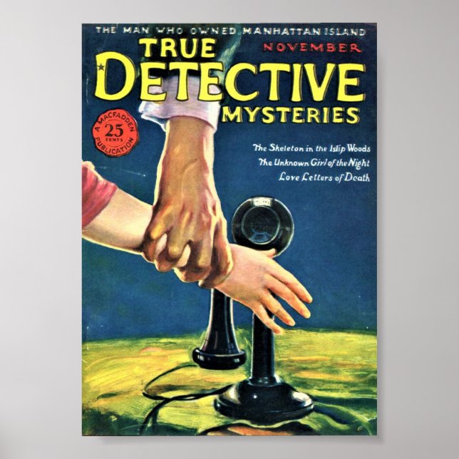 Poster True Detective Mysteries Cover (Frente)