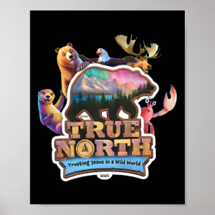Poster True North Vbs 2025 Confiar em Jesus Deserto Chri