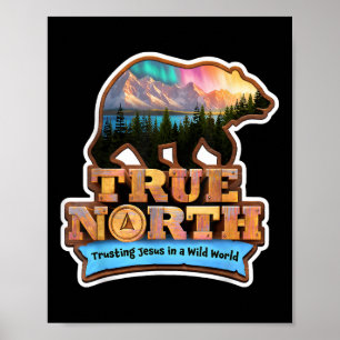 Poster True North Vbs 2025 Cristão Confia em Jesus Selvag