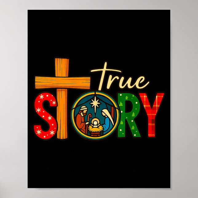 Poster True Story Of Jesus Birth Christmas Nativity Chris (Frente)