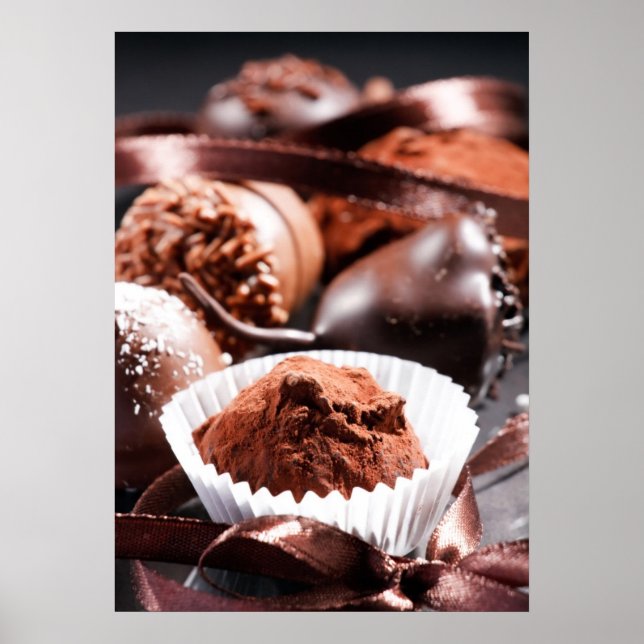 Poster Trufas de chocolate (Frente)