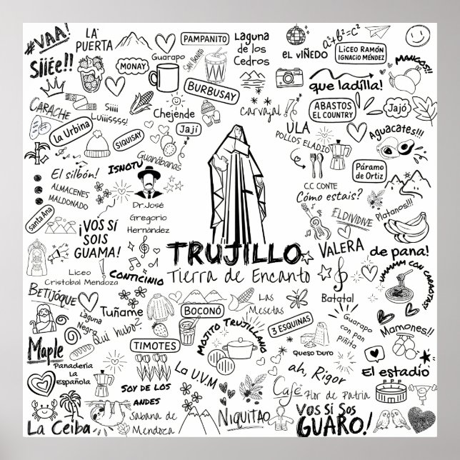 Poster Trujillo Venezuela Tierra de Encanto – Orgullo Ve (Frente)
