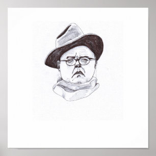Poster Truman Capote EXCLUSIVO "na tinta fria "