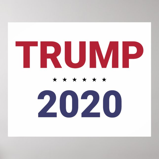 Poster Trump 2020 (Eleições nos EUA) (Frente)
