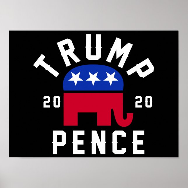 Poster Trump 2020 Pence (Frente)