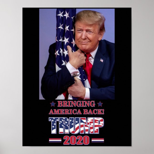 Poster Trump 2020 trazendo a América de volta (Frente)