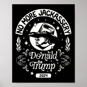 Poster Trump 2024 Chefe Cowboy Eua 2024 Votação Eleição N