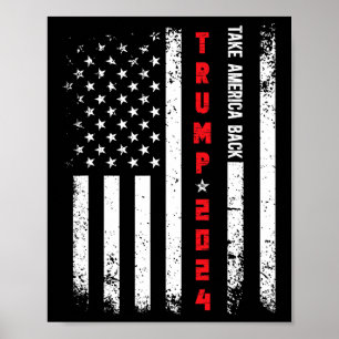 Poster Trump 2024 De Volta à América Política Republicana