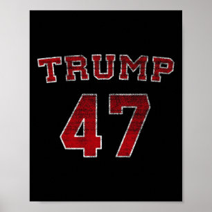Poster Trump 2024 Eleição 47 Vitória Vencer Presidente Po