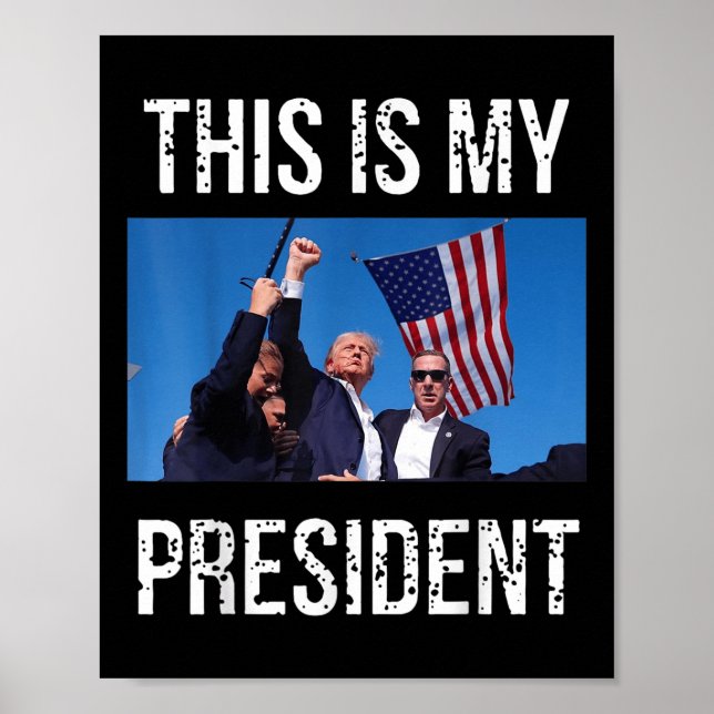Poster Trump 2024 Este É O Meu Presidente (Frente)
