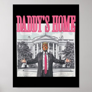 Poster Trump 2024 Leve a América Ck Home Trump Pink