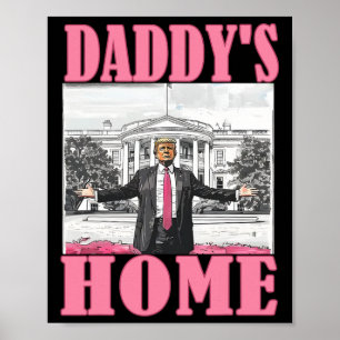 Poster Trump 2024 Leve a América Ck Home Trump Pink