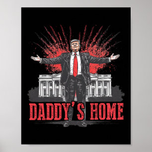 Poster Trump 2024 Leve a América Ck Home Trump Pink