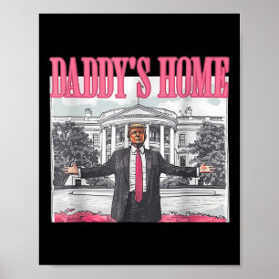 Poster Trump 2024 Leve a América Ck Home Trump Pink