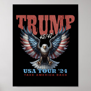 Poster Trump 2024 Leve o América de volta ao concerto de
