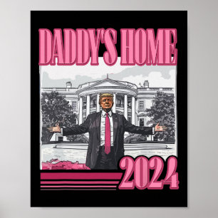 Poster Trump 2024 Leve o Pi do Trump Casa do Pai American
