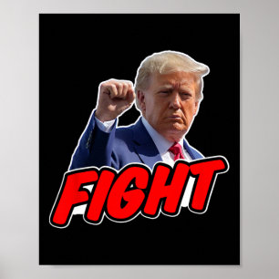 Poster Trump 2024 Luta pelos Direitos de Votar Republican