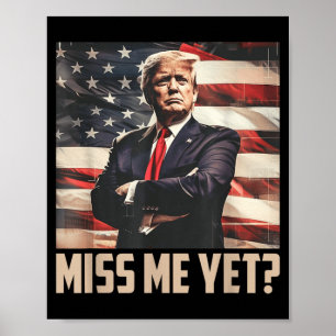 Poster Trump 2024 Miss América Dia da Independência 4 de
