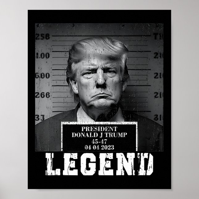 Poster Trump 2024 Mugshot Presidente Legend (Frente)