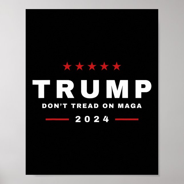 Poster Trump 2024 Não pise na Cobra de Maga (Frente)