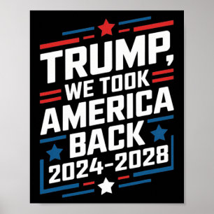 Poster Trump 2024 Nós Pegamos A Eleição Americana Byck 20