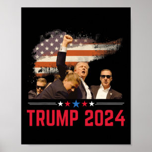 Poster Trump 2024 Outlaw Hillbilly J.d.vance 2024 Donald