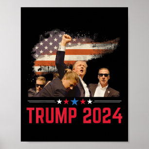 Poster Trump 2024 Outlaw Hillbilly J.d.vance 2024 Donald