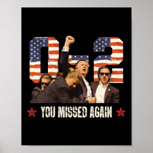 Poster Trump 2024 Perdeu Novamente 2 - 0 Atte De Inação D
