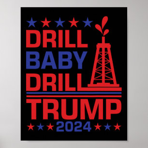 Poster Trump 2024 Perfuração Por3