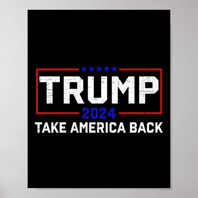 Poster Trump 2024 Retome A Eleição Americana - O Retorno (Frente)